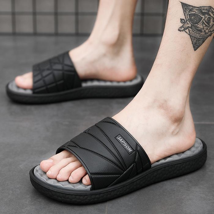 Sandal Pria Sandal Cowok Posee Sandal Sendal Slop Pria Sandal Slop Sandal Rumah Laki-Laki Sandal Sli