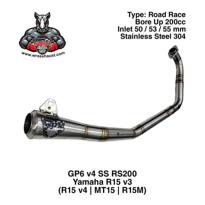 Knalpot Wrx Gp6 V4 Ss Rs200 R15 V3