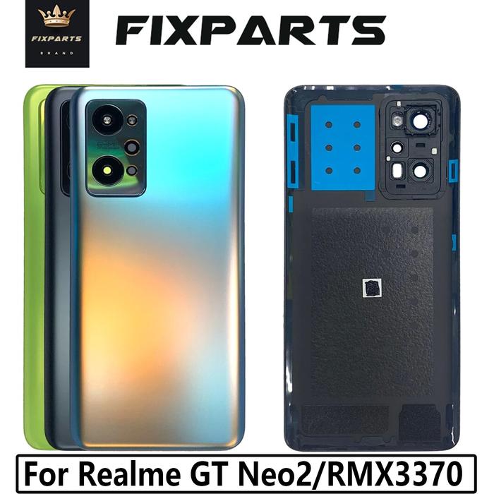 For Realme GT Neo2 Battery Cover Rear Housing Door Glass Case