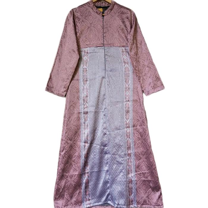 Gamis Tenun Blanket Gamis Tenun Baron Songket Palembang Baju Muslimah Wanita Dress Batik Kondangan