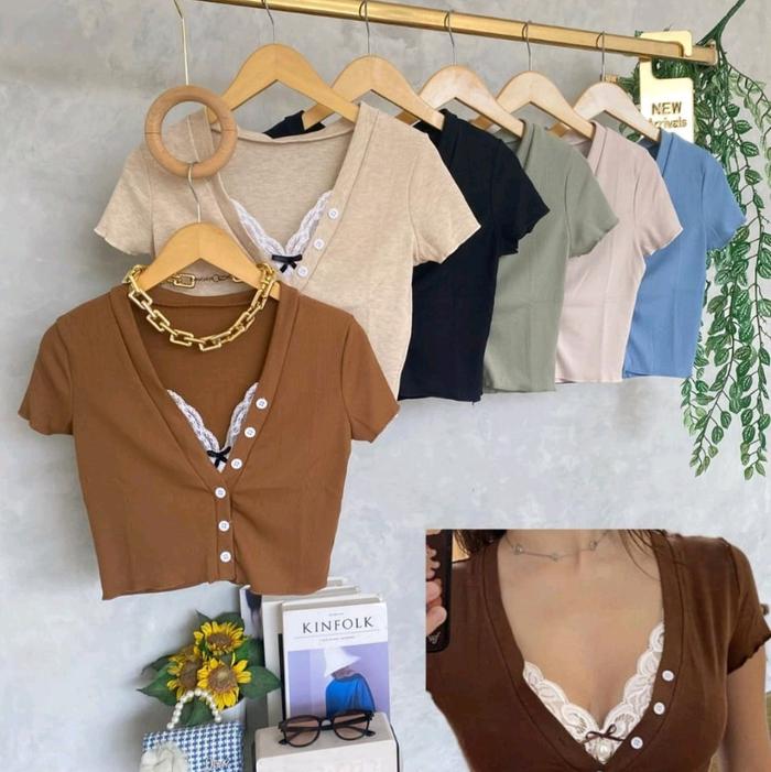 atasan crop top yg lagi trend..