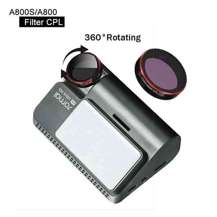 Untuk Original 70 Mai Dash Cam 4K A800 CPL Filter Glas CPL Filter