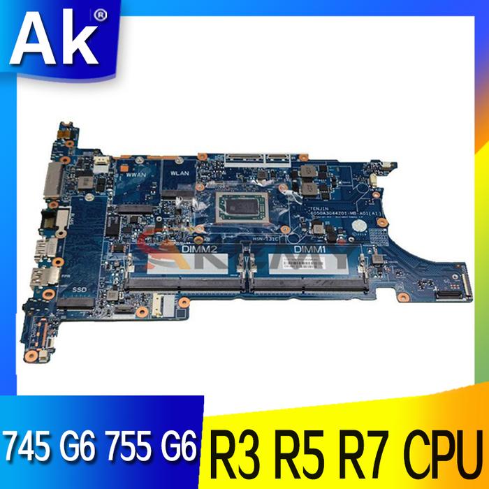 Untuk HP EliteBook 745 G6 755 G6 Laptop Motherboard Mainboard dengan