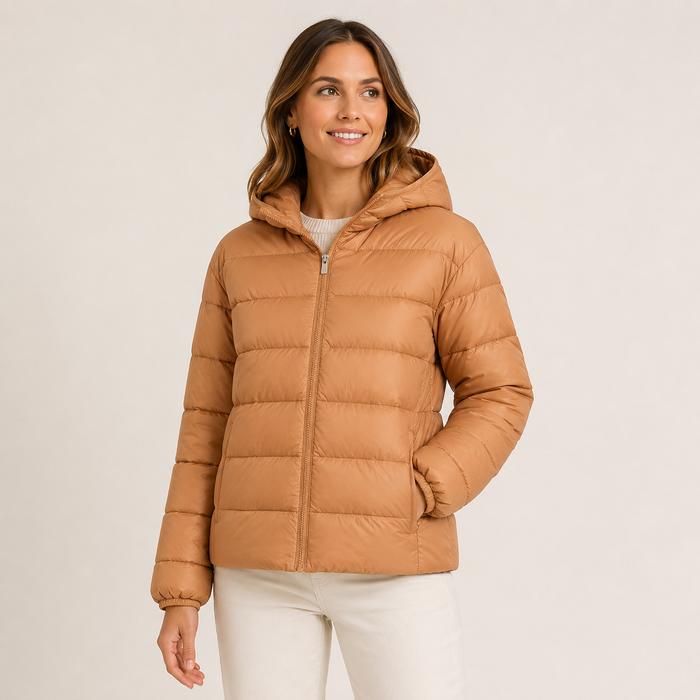 Jaket Wanita Roxy Women Wind Bliss Hooded Jacket Camel Original