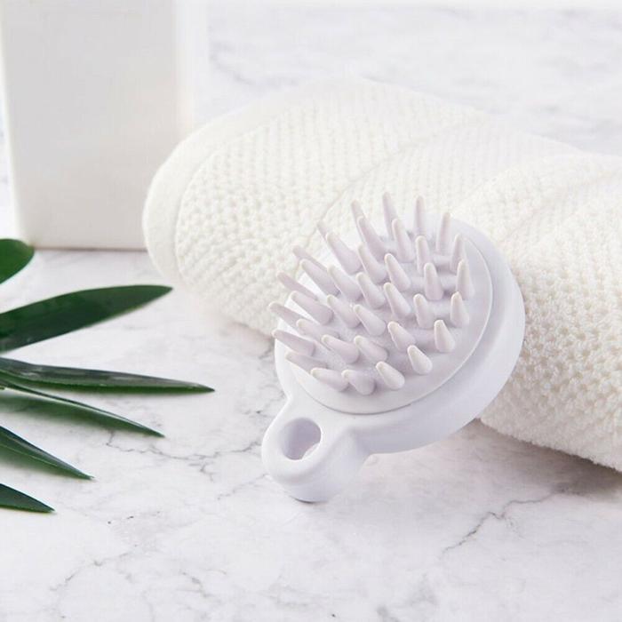 Sisir Bulat Silikon Anti Ketombe / Sikat Sisir Keramas Pembersih Kulit