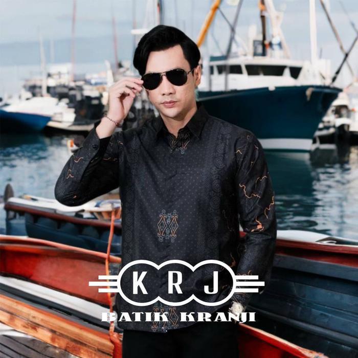 BATIK KRANJI - Batik Pria Lengan Panjang Casual Motif Elegan - Baju Kerja Kantor Laki Laki  Atasan K