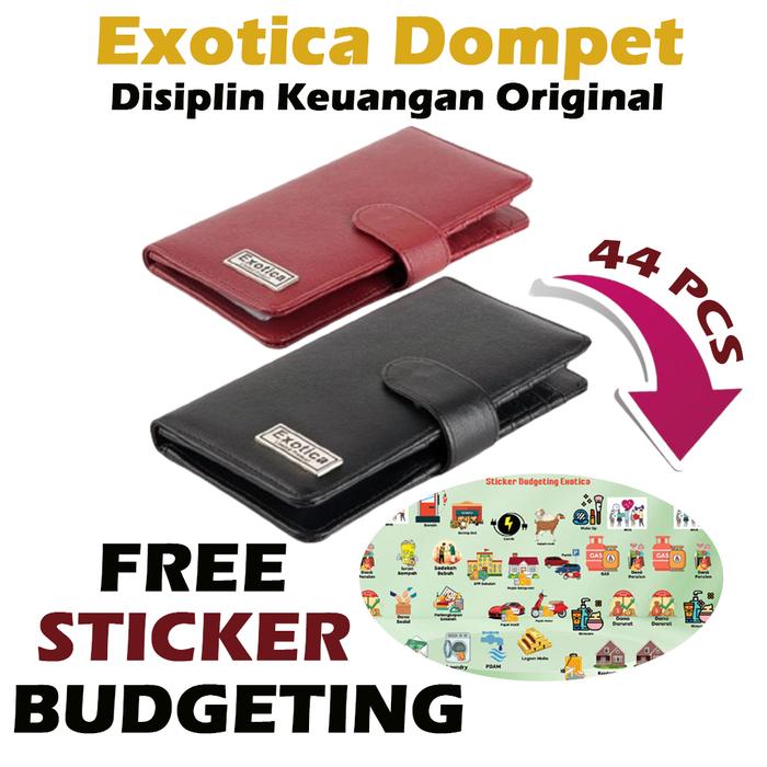 Exotica Wallet Organizer Dompet Disiplin Keuangan Free Stiker Budgeting Lengkap 44 Pcs