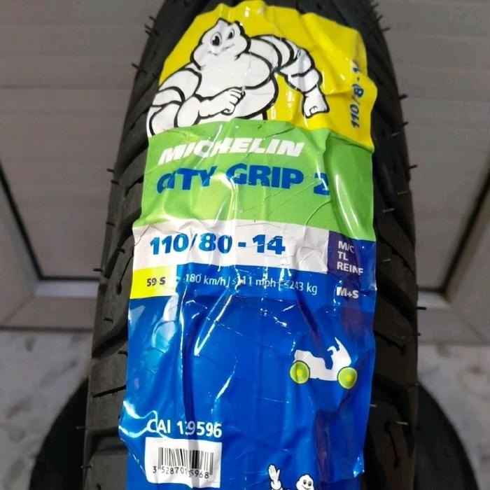 BAN DEPAN AEROX 155, ADV 150, ADV 160 MICHELIN CITY GRIP 2 TL 110/80-14 MC TUBELESS
