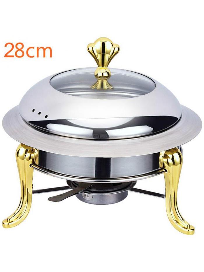 stainless steel hotpot set mini hotpot pot holder tempered glass lid