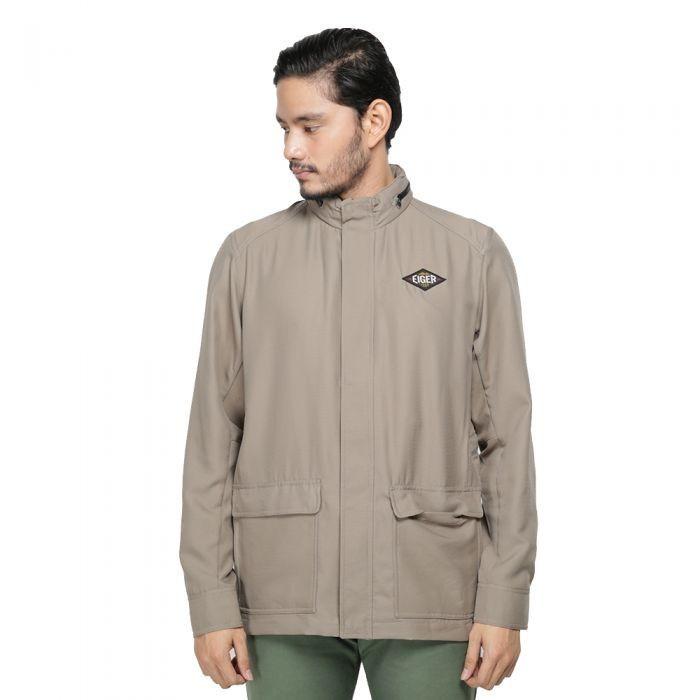 Jaket Pria Eiger Windranger Hoodie 1989 Brown 910003755 Original Windbreaker Parka