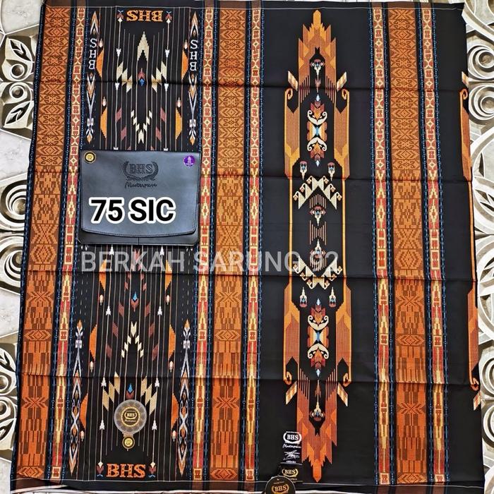 BHS MASTERPIECE GRADE GOLD SGE SGL SIC JIC BLACK SERIES ORIGINAL BEHAESTEX Sarung Muslim  Motif Mewa