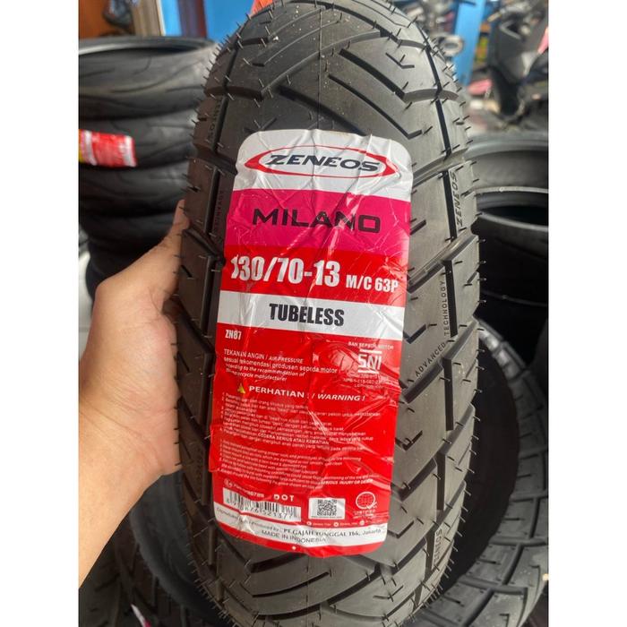 BAN ZENEOS 110/70-13, 120/70-13, 130/70-13, 140/70-13, 150/70-13 MILANO, Tubeless Ban Motor NMX, PCX
