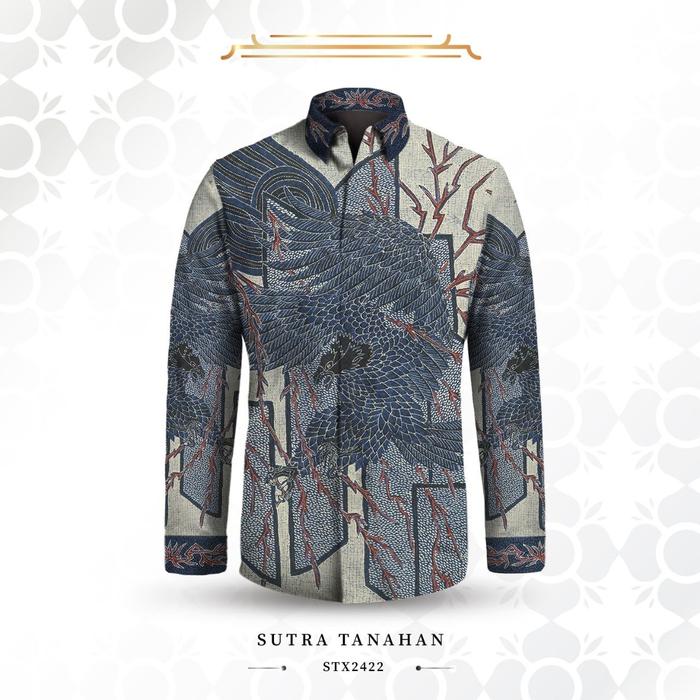KEMEJA BATIK TULIS PRIA MATERIAL SUTRA ATBM ORI MOTIF Cupang