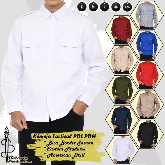BAJU KEMEJA PDL PDH ORIGINAL SERAGAM KERJA TACTICAL PREMIUM KANTOR LAPANGAN GUNUNG LENGAN PANJANG AM