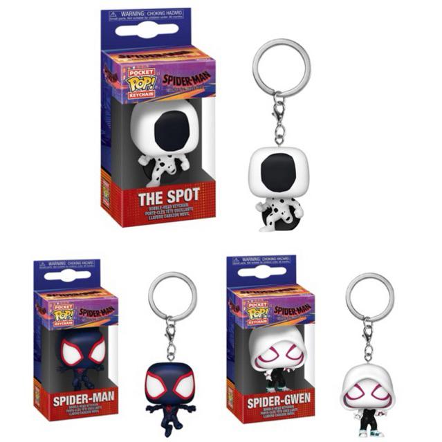 MYCOLLECTIONSID Funko Pocket Pop Keychain Gantungan Kunci Miles Morales Spiderman Spider Gwen Across