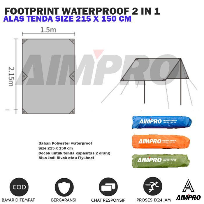 Eiger - Footprint / Alas Tenda 215x150cm Bisa Jadi Flysheet Tenda