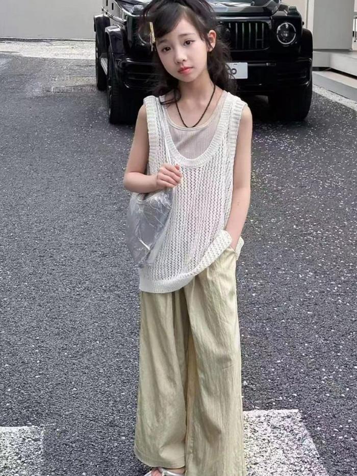 Kekinian / setelan anak perempuan 7 - 15 tahun / Setelan korean style / Set girl string coord simple