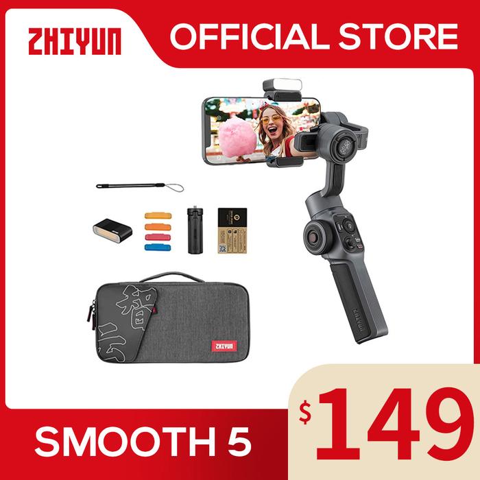 ZHIYUN Official Smooth 5 Gimbal Phone Handheld Stabilizer 3-Axis