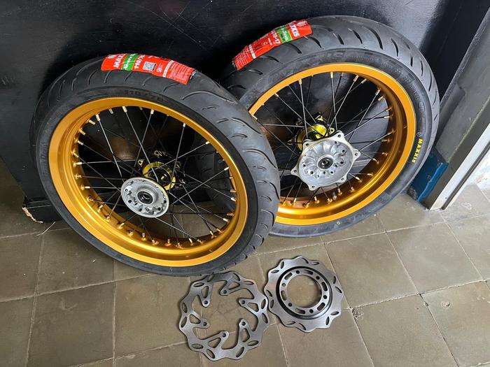 wheelset supermoto klx230 ban klx230 supermoto