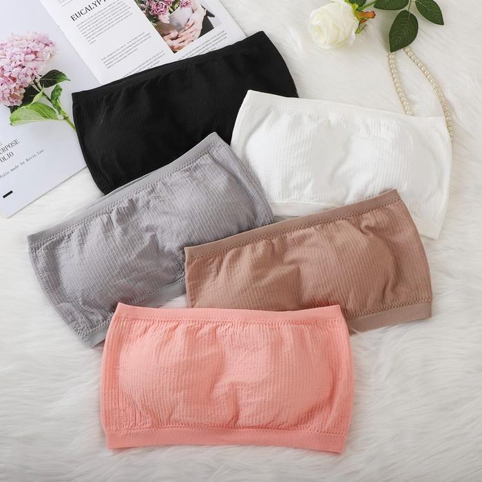 YEPPEO~BR1393 Bra Kemben Bralatte Bh Wanita Tanpa Tali Anti Slip Pakaian Dalam Fashion Korea Seamles