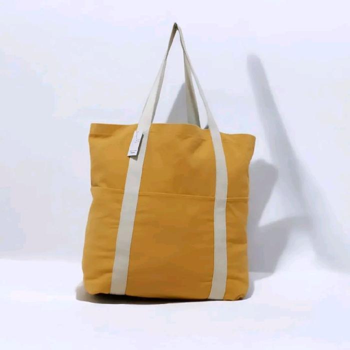 Asos Mustard Unisex Big Shopper / Tote Bag Original