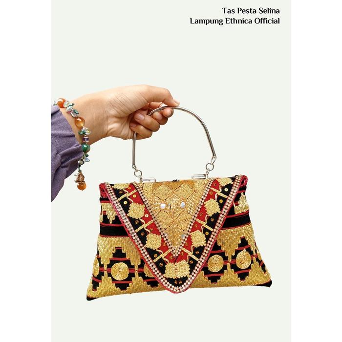 LAMPUNG ETHNICA OFFICIAL - TAS TAPIS PESTA SELINA - TAS TAPIS LAMPUNG TAS TANGAN LAMPUNG - TAS TAPI