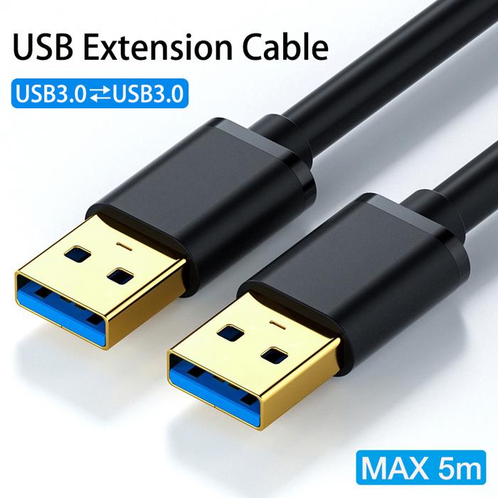 5m-0.5m USB to USB Extension Cable USB A Male to Male USB 3.0 2.0