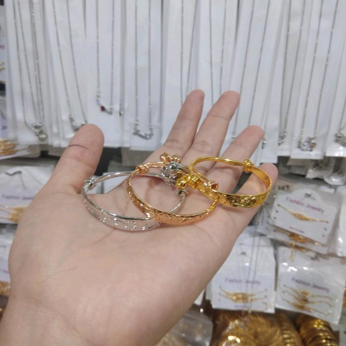 Gelang Anak Bayi Kerincing Emas Perempuan