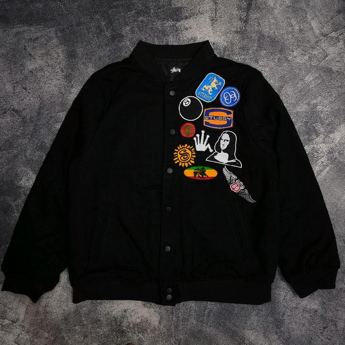 Varsity Jacket Susi black second bekas
