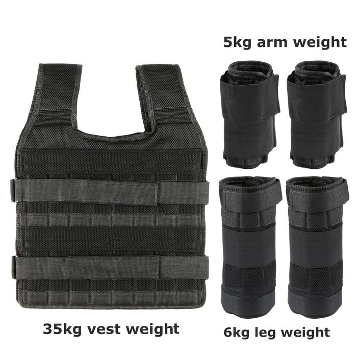 15kg/35kg Adjustable Vest Weight Exercise Weight Loading