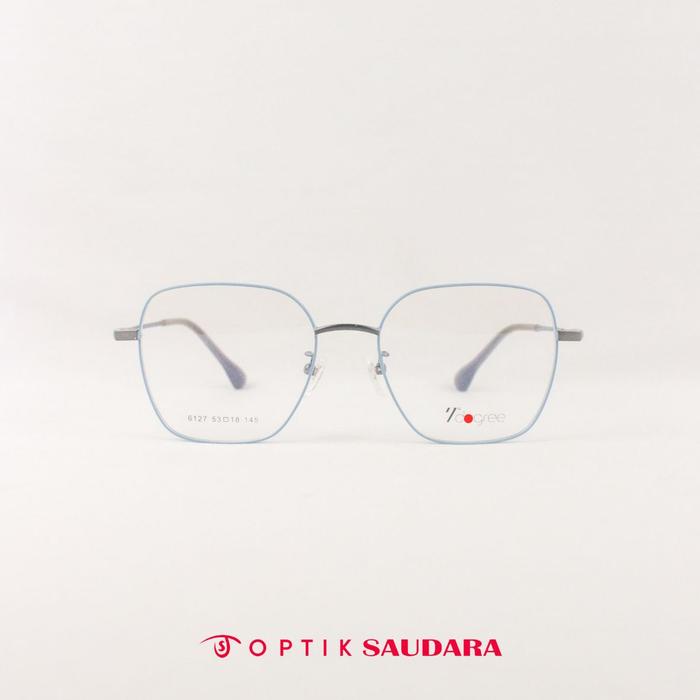 Optik Saudara - Frame 7 Degree - Kacamata Wanita Model Kotak Modern Style F SD6127 C5 53