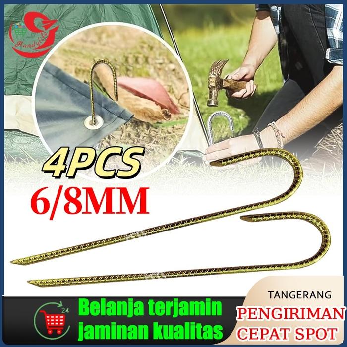 Pasak Tenda Pasak Tulangan besi Panjang 30 Cm Untuk Camping Outdoor