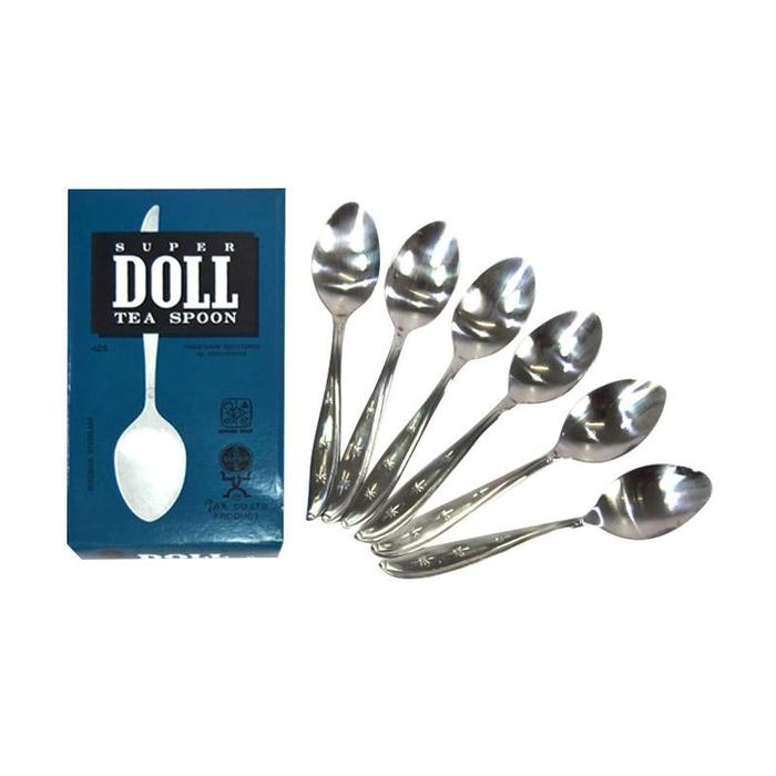 Super Doll Sendok Makan Stainless Steel Isi 6 Pcs