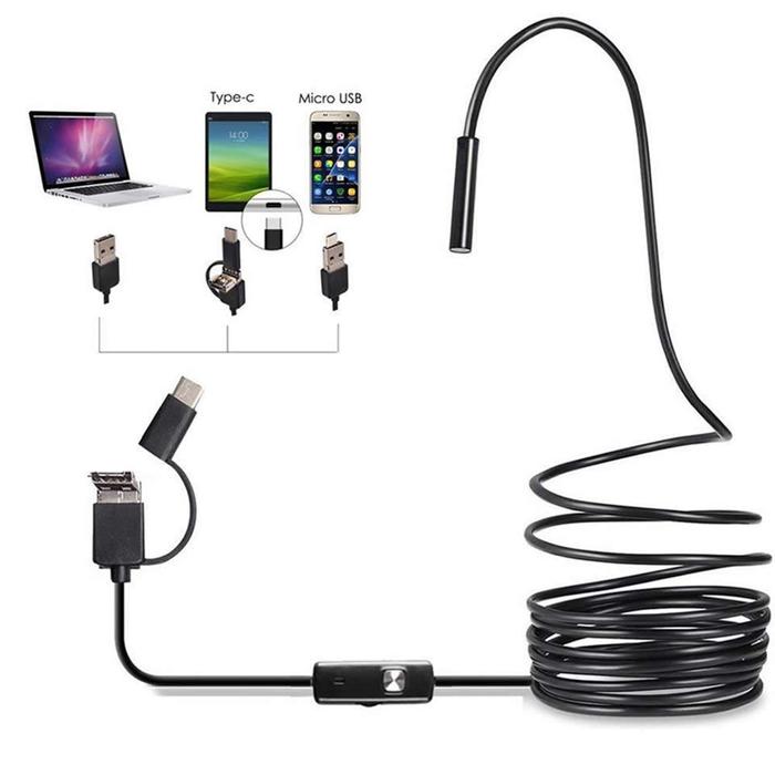 USB Endoscope Type C Borescope for OTG Android Phone Windows PC