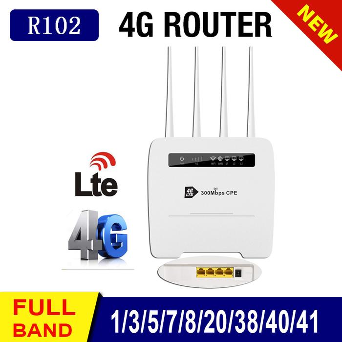 R102 Europe Africa Asia Unlocked CAT6 300mbps Wireless Wi-fi Modem 3g