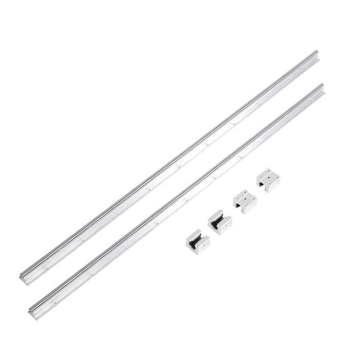 2 Pieces Of SBR12 300MM Linear Guide Rail Full Support Linear Guide