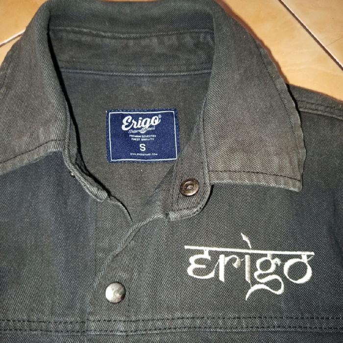 jaket denim merk Erigo size S.