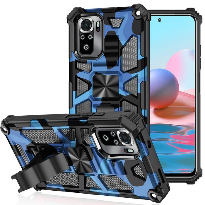 Camouflage Bracket Phone Case For Xiaomi 11T 12T Pro Magnetic Luxury