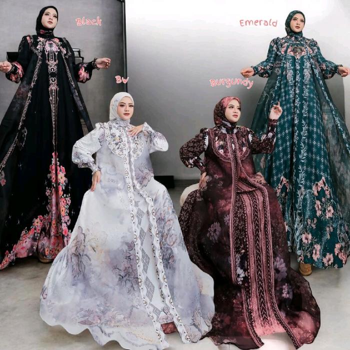 BRIANA SERIES BY ALYA SYARI GAMIS SET TERBARU GAMIS MEWAH Printing Muslim