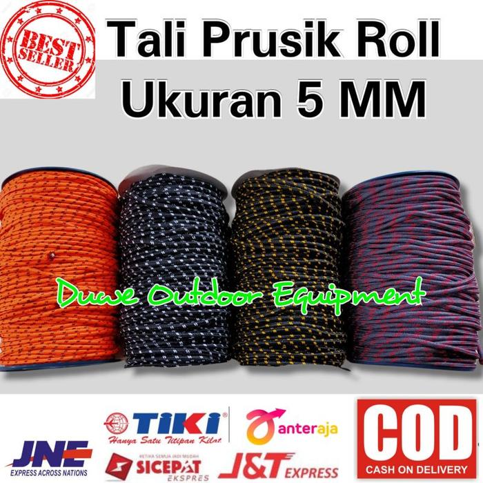 Tali Prusik 5mm Per Roll-Tali Frusik 5mm-Tali persik-Tali Paracord
