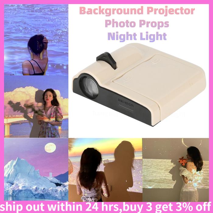 Moon Projection Lamp Background Projector Galaxy Light Night Wall