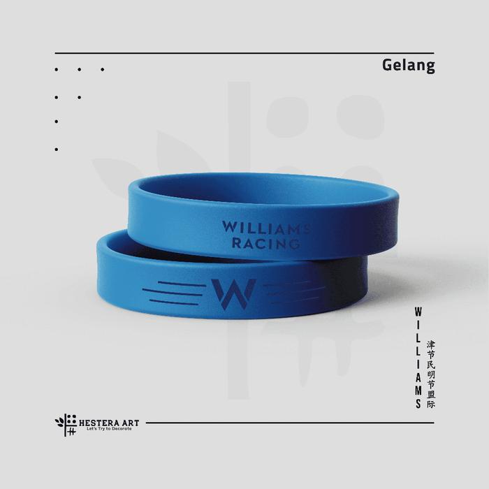 Gelang F1 Formula 1 Bracelet F1 Gelang Karet Bahan Silicone Rubber | Merchandise F1 Team Williams