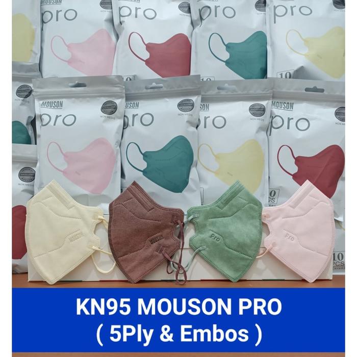 Kn95 KN 95  Pro Mouson  Wemask 5D Mix Soft Warna Warni  Hitam Putih 5 PLY Prptective Disposable Face