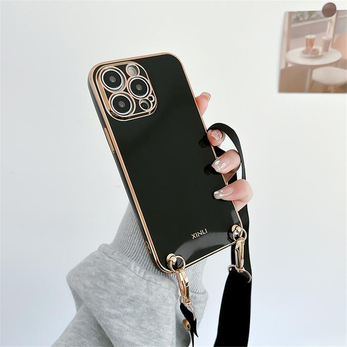 Crossbody Lanyard Strap Plating Case For Xiaomi 12T 11T 12 13 Mi 11