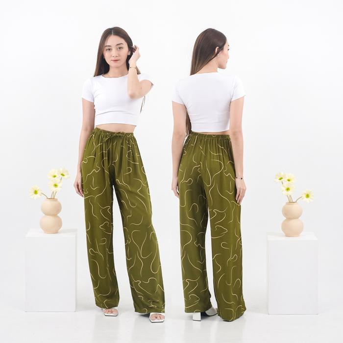 Celana Kulot Motif Cacing