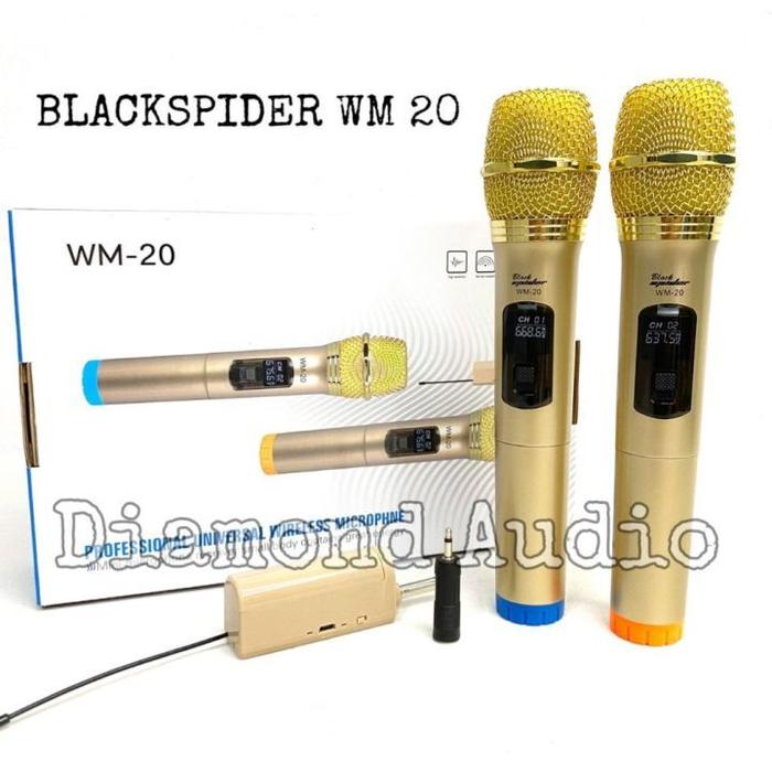 Microphone BLACK SPIDER GOLD WM-20 WIRELESS MIC