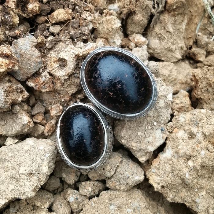 Cincin Akik Kayu Pucang Kalak Jadul peninggalan sesepuh