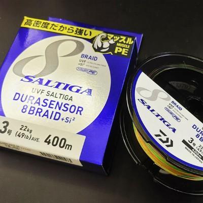 Senar PE Braided Daiwa UVF Saltiga Durasensor 8Braid+Si2 400m