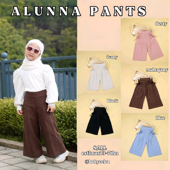 ALUNNA PANTS // Celana Anak Perempuan Bahan Linen Bangkok