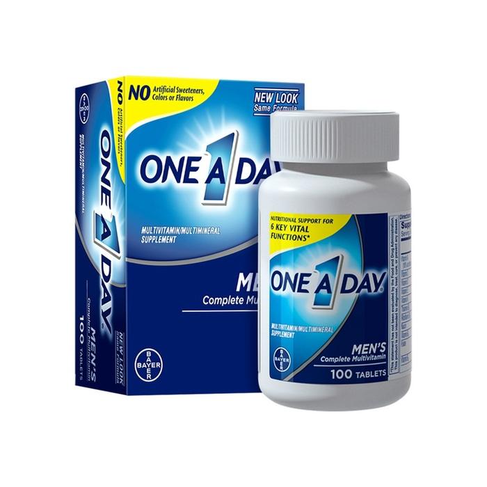 100 Kapsul/Botol Suplemen Multivitamin Pria Vitamin B Vitamin D Zinc